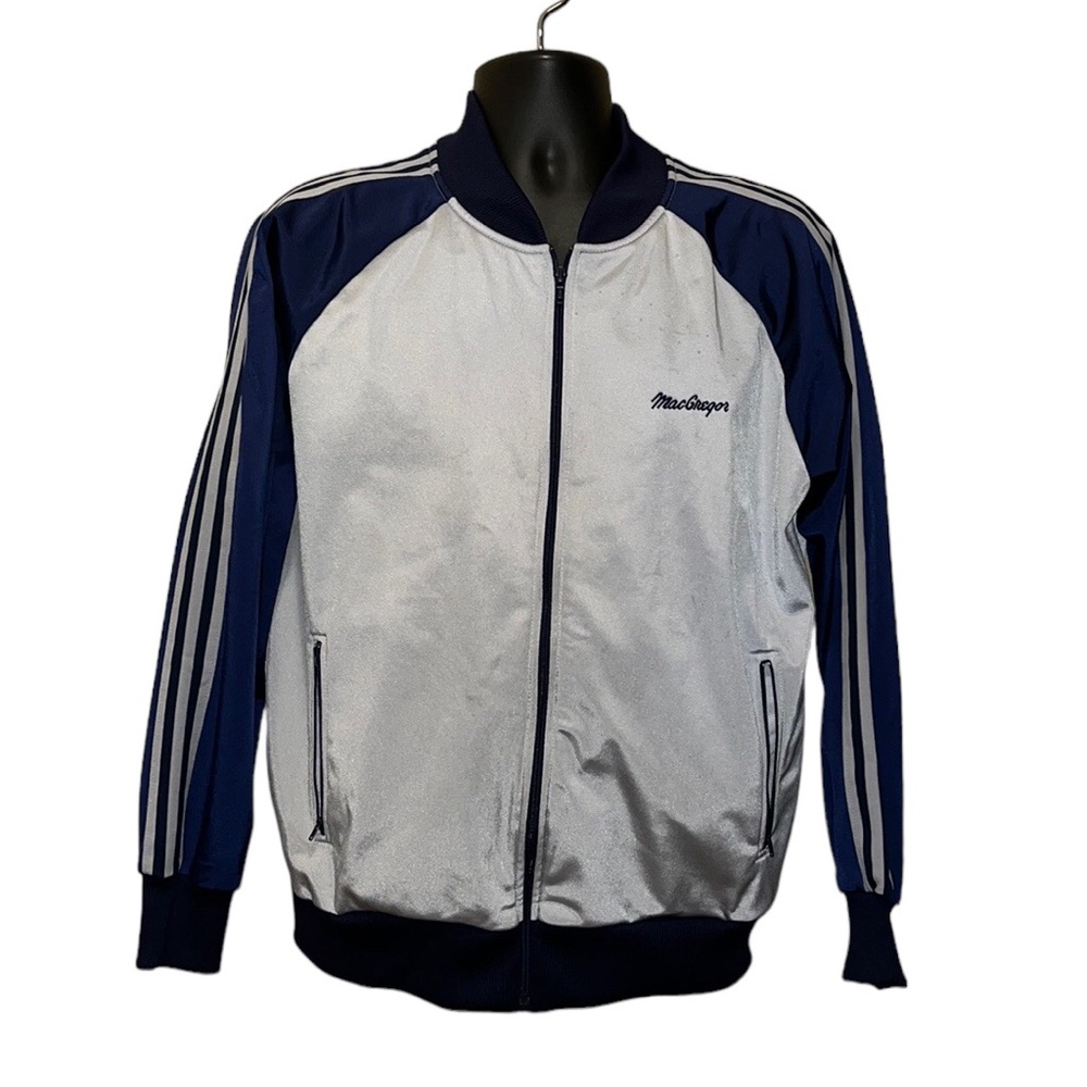 Vintage 80s MacGregor Zip Front Track Jacket~L~Taiwan~MCM
